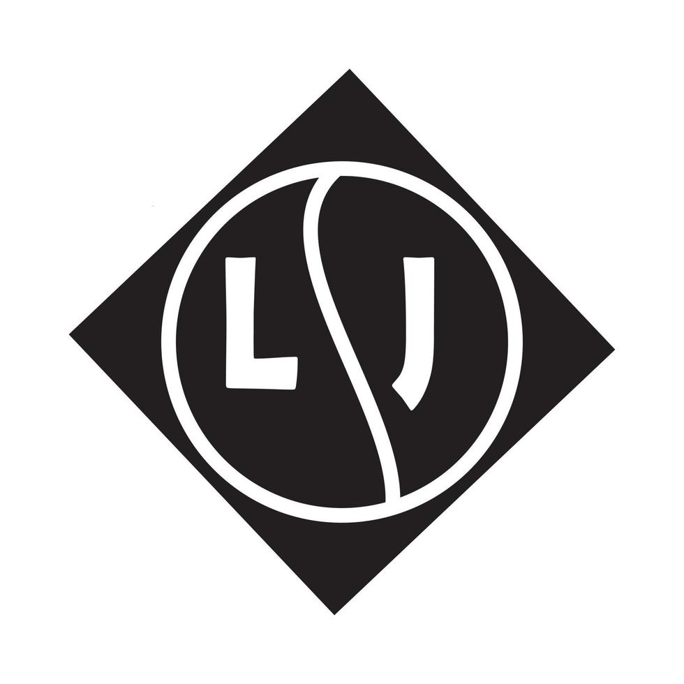 diseño del logotipo de la letra lj. diseño creativo inicial del logotipo de la letra lj. Concepto de logotipo de letra de iniciales creativas lj. vector