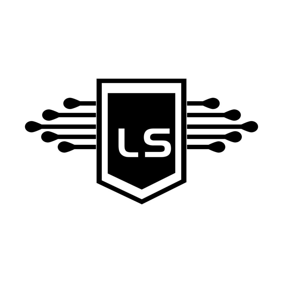 ls letter logo design.ls creative initial ls letter logo design. Ls iniciales creativas carta logo concepto. vector