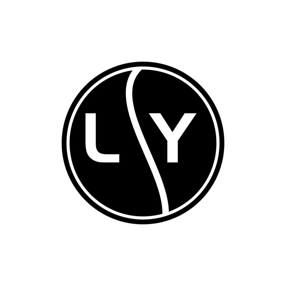 diseño del logotipo de la letra ly. diseño creativo inicial del logotipo de la letra ly. concepto de logotipo de letra de iniciales ly creative. vector