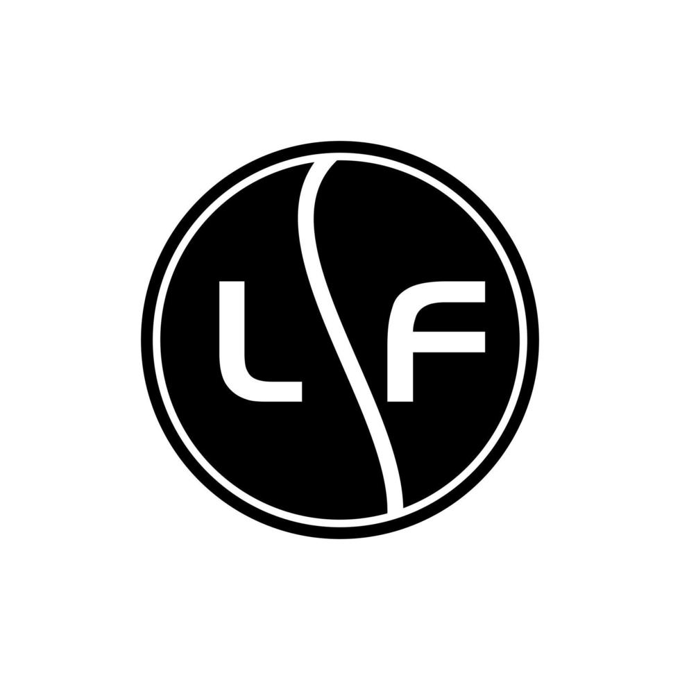 Diseño de logotipo de letra lf. Diseño de logotipo de letra lf inicial creativo lf. Concepto de logotipo de letra de iniciales creativas lf. vector