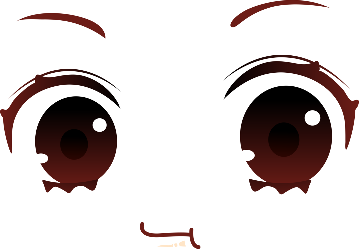 espressioni di cartone animato viso png