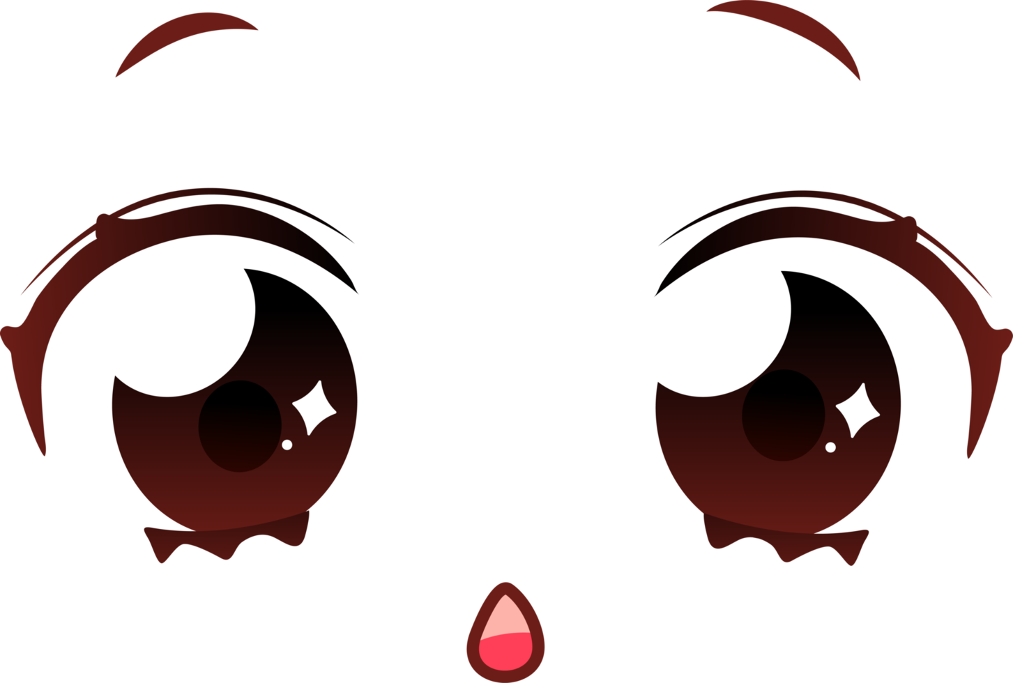 expressions du visage de dessin animé png