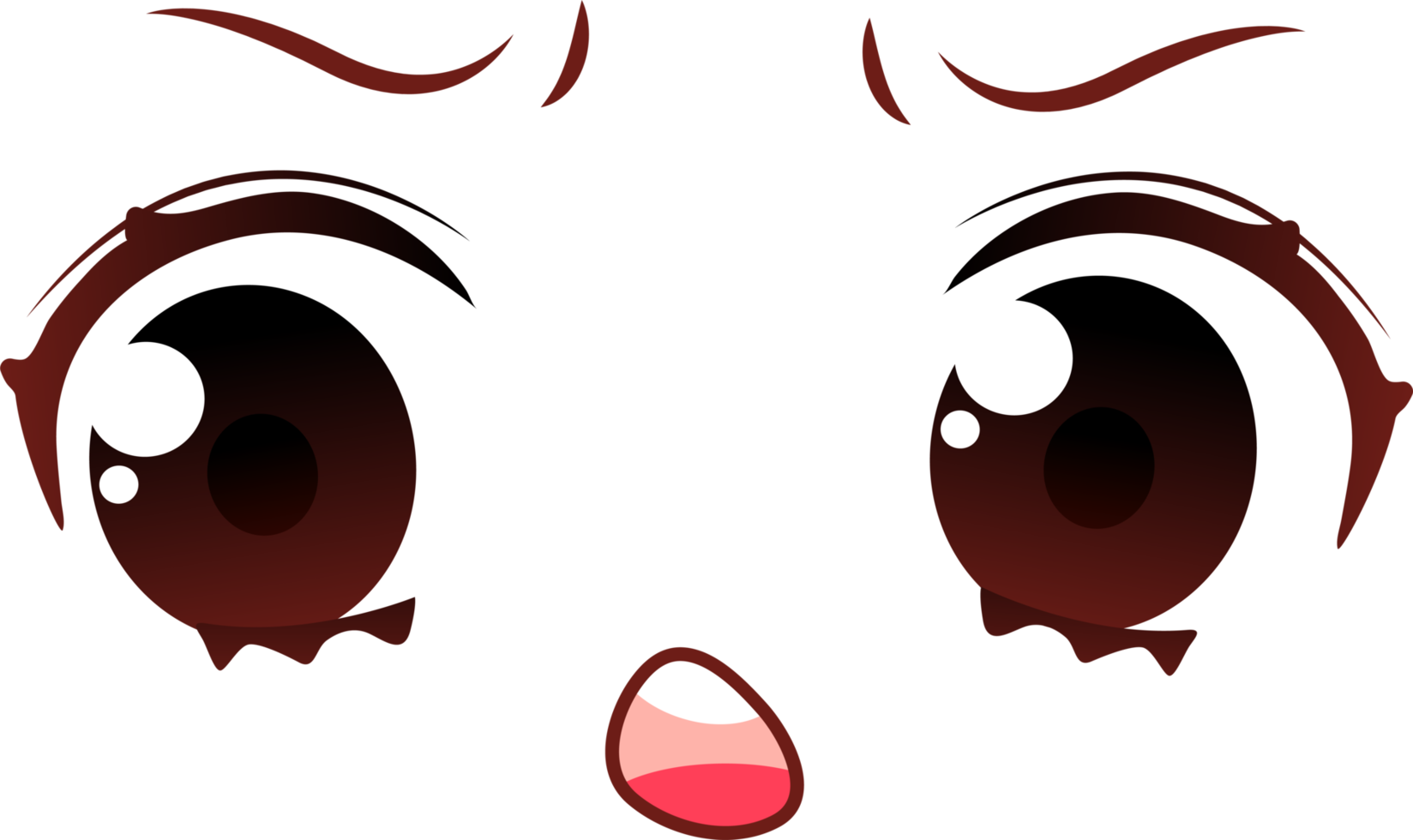 espressioni di cartone animato viso png