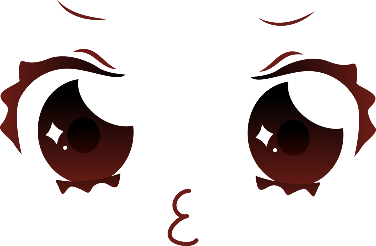 expressions du visage de dessin animé png