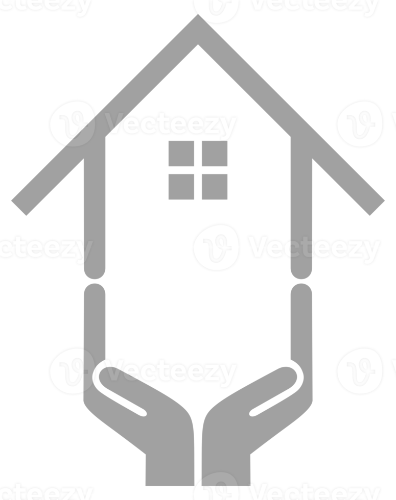 símbolo de icono de casa a mano. ilustración de la casa de ensueño para logotipo, aplicaciones, sitio web o elemento de diseño gráfico. formato png