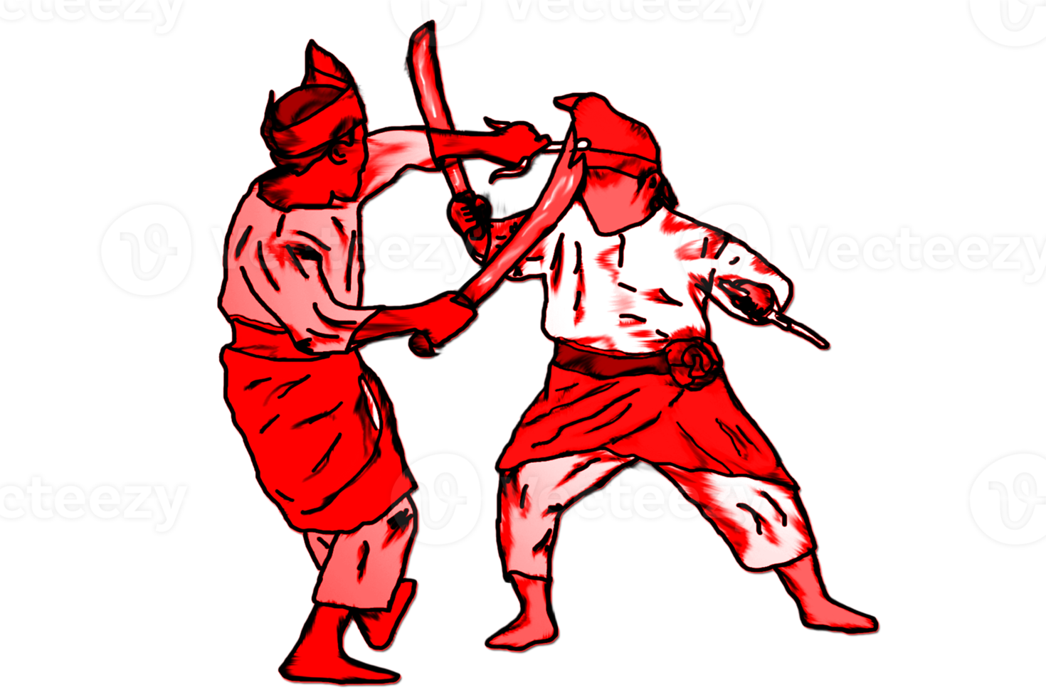 Silat - Practice combating use machete png