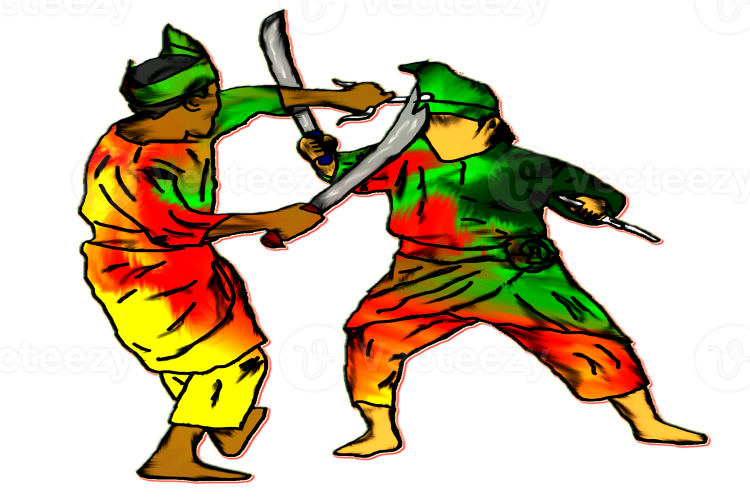 silat - praktijk bestrijden gebruik machete png