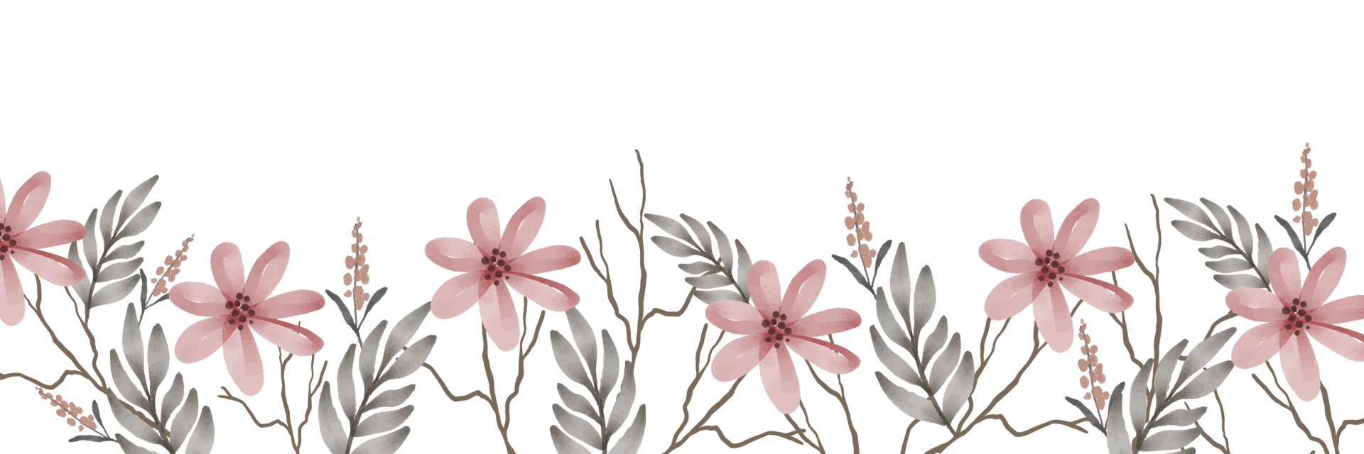 beautiful and elegant botanical watercolor border 17398582 PNG