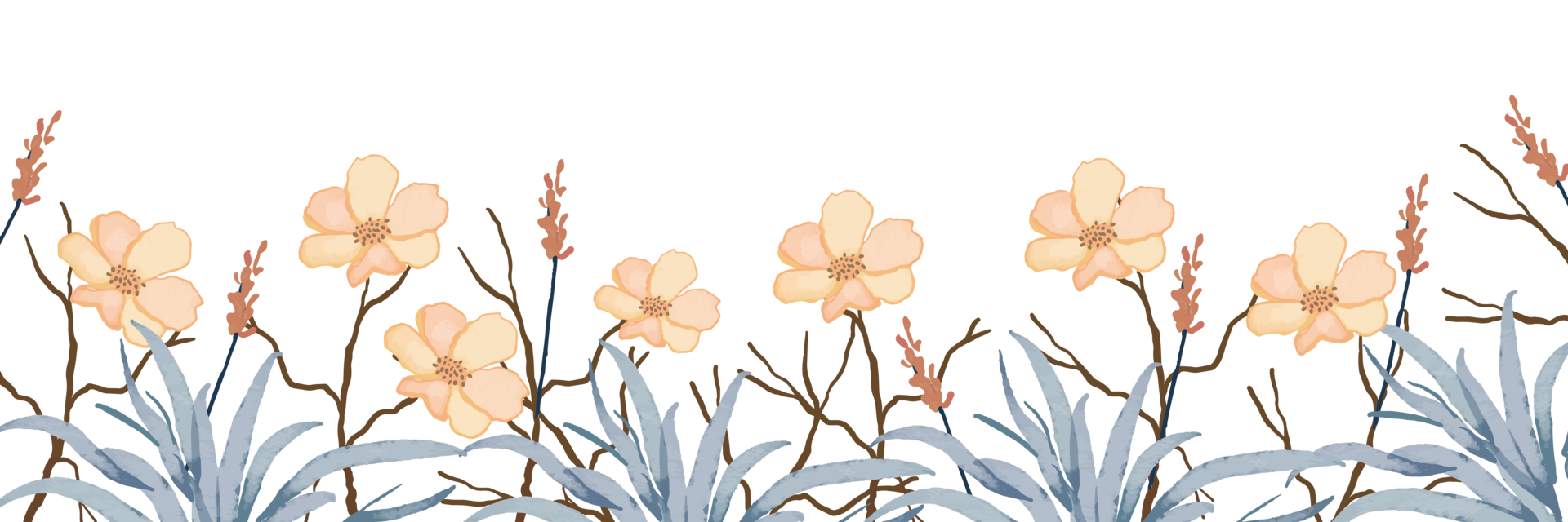 Free beautiful and elegant botanical watercolor border 17398583 PNG