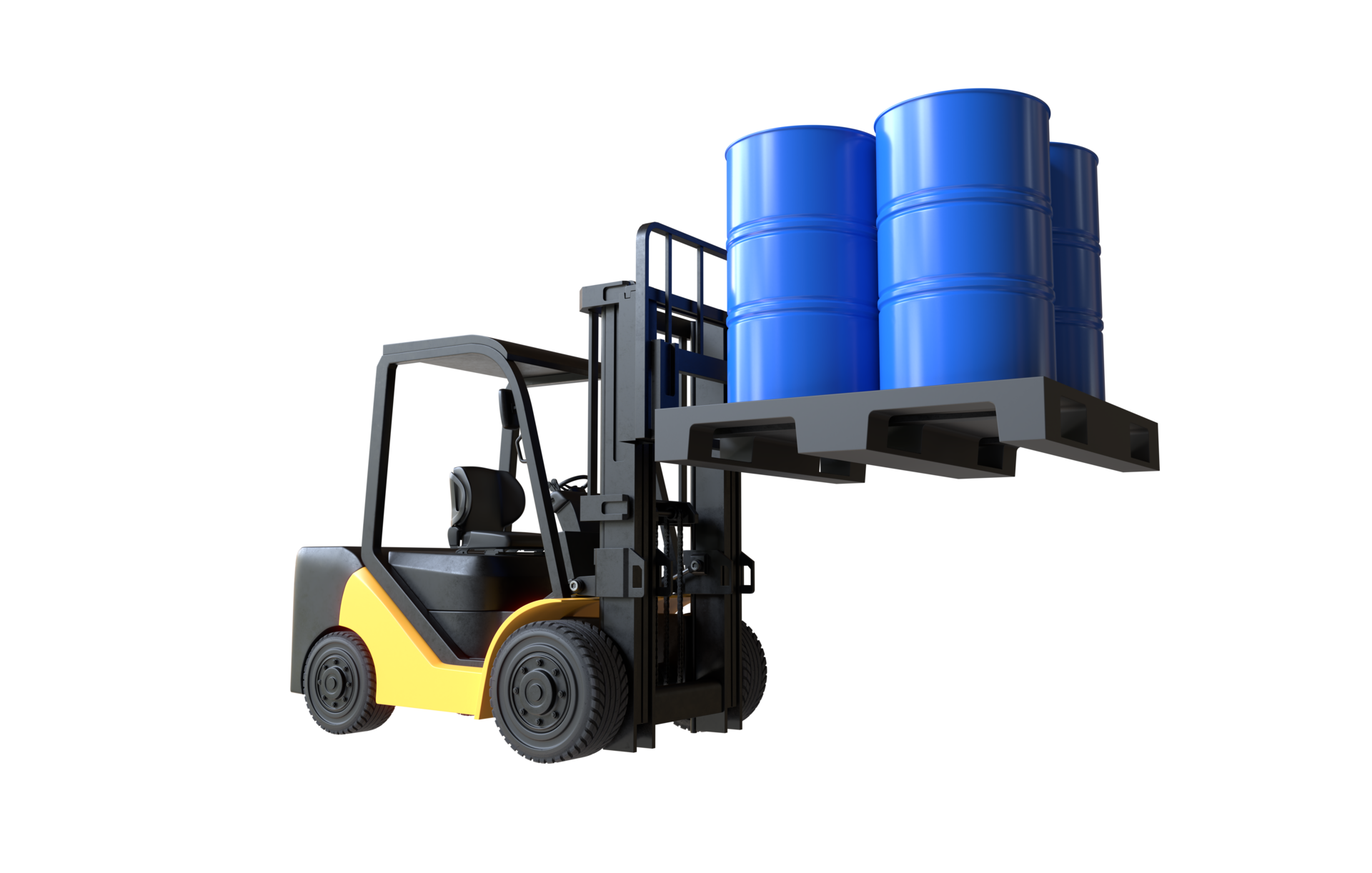 The Forklift Truck Is Lifting Oil Barrels 17398590 PNG the-forklift-truck-is-lifting-oil-barrels-17398590-png