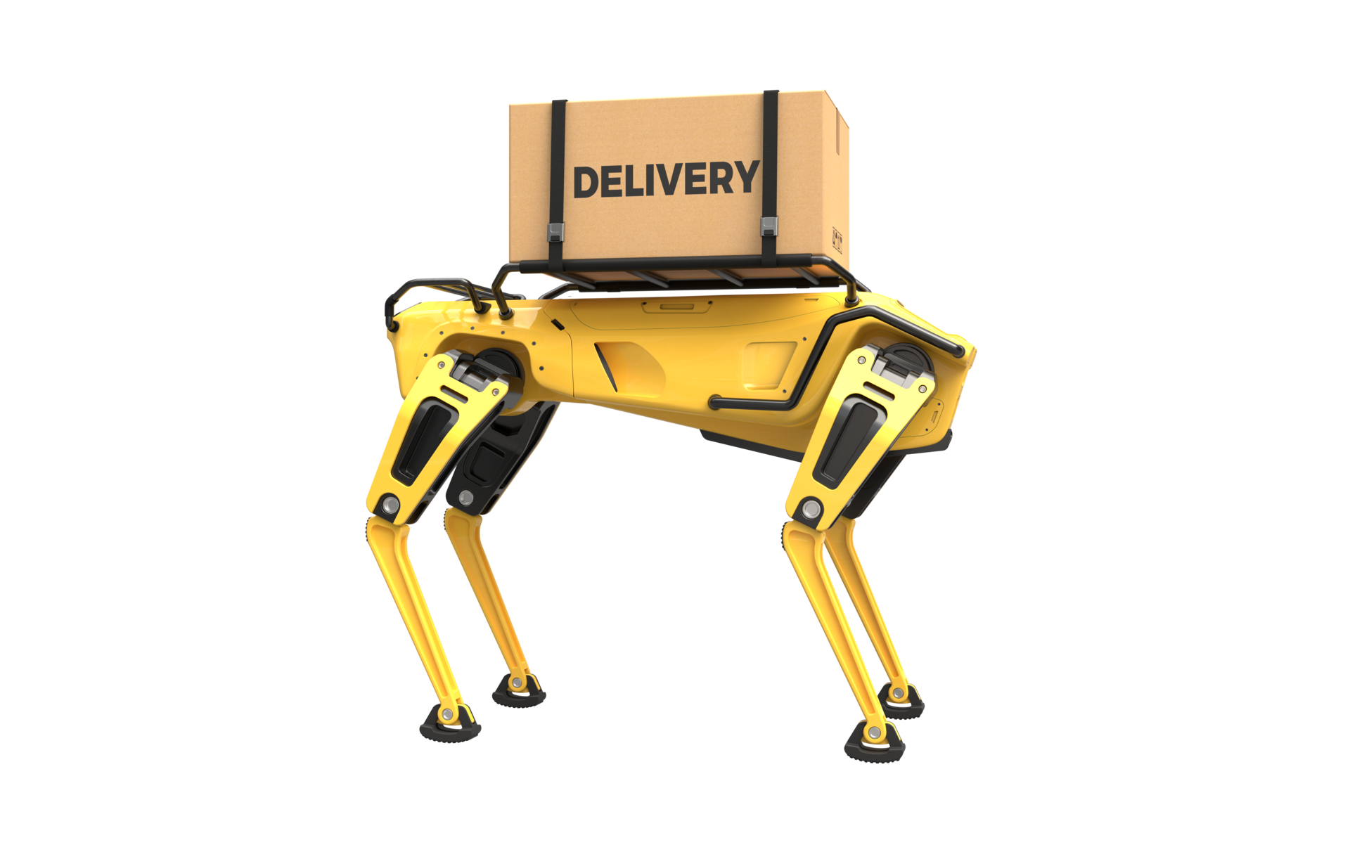 A robot dog is on the way to deliver goods 17398594 PNG
