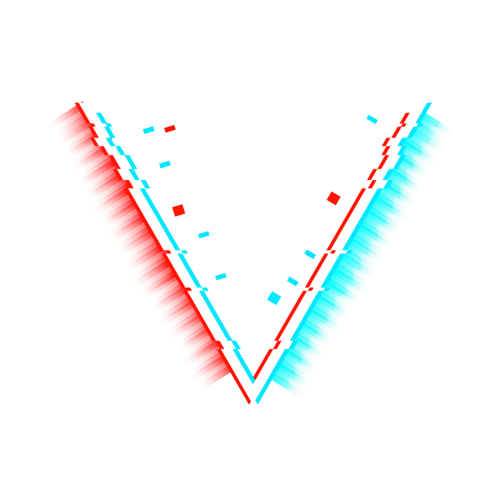 Glitch error effect digital background png