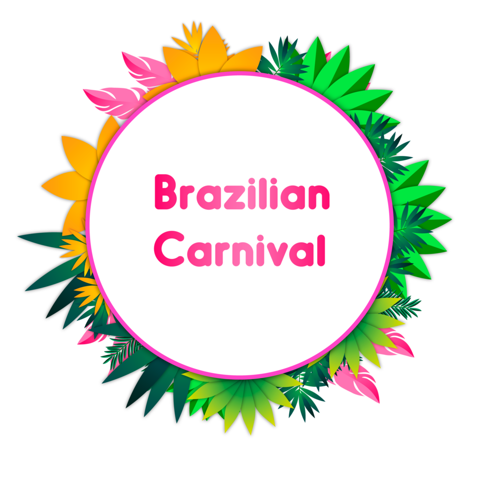 farbenfroher brasilianischer karneval oder mardi gras partybanner png