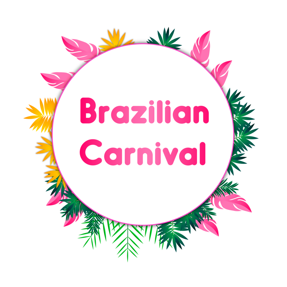 colorido carnaval brasileño o cartel de fiesta de mardi gras png