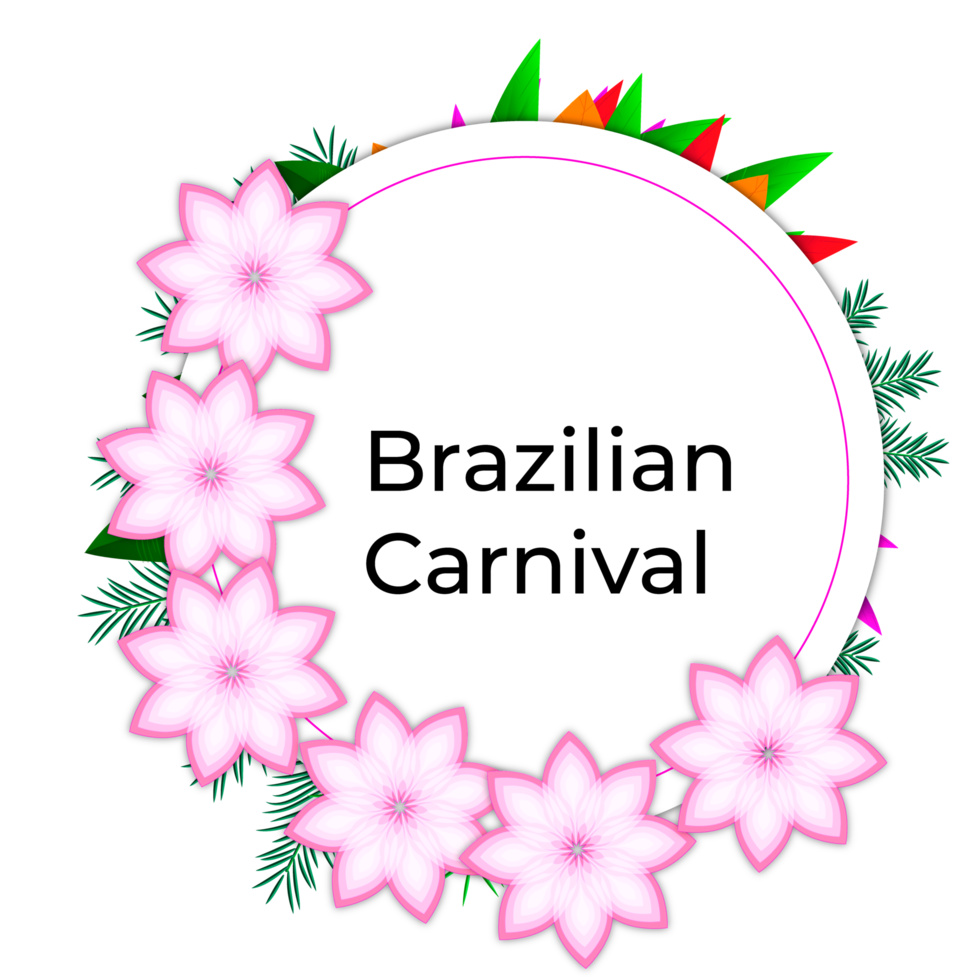 färgrik brasiliansk karneval eller mardi gras fest baner png