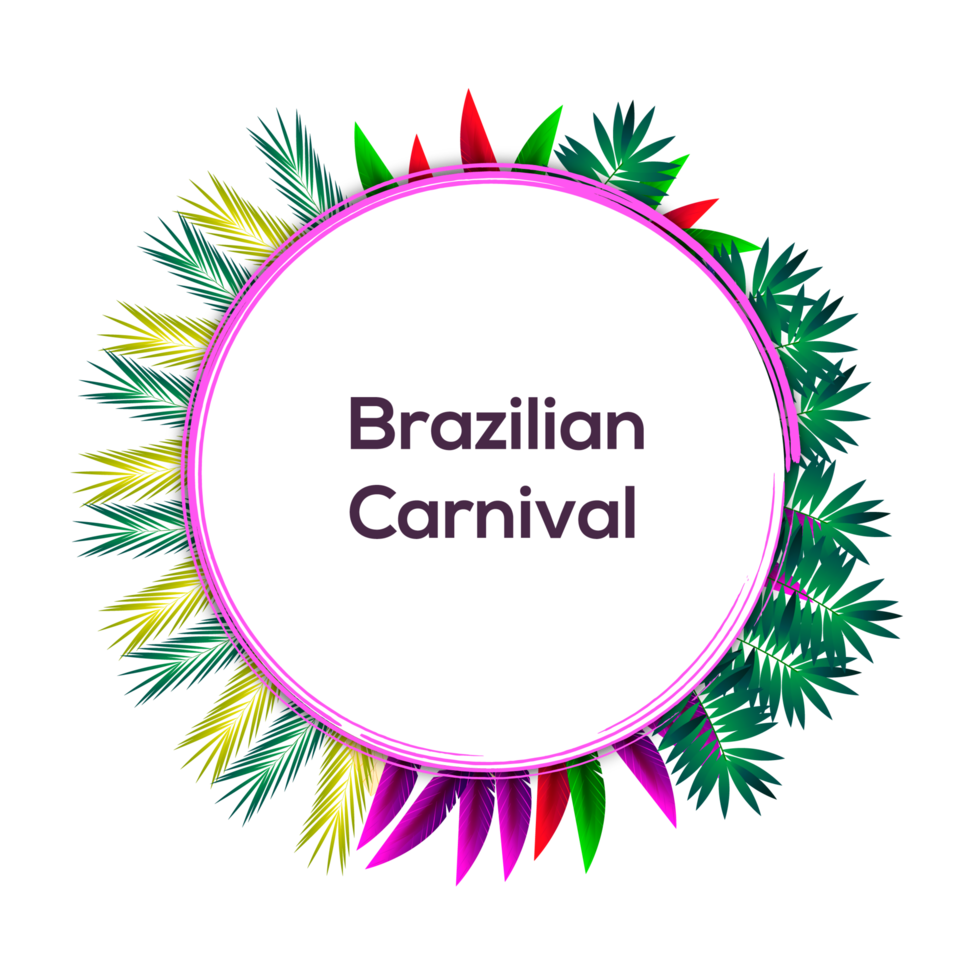 colorido carnaval brasileño o cartel de fiesta de mardi gras png