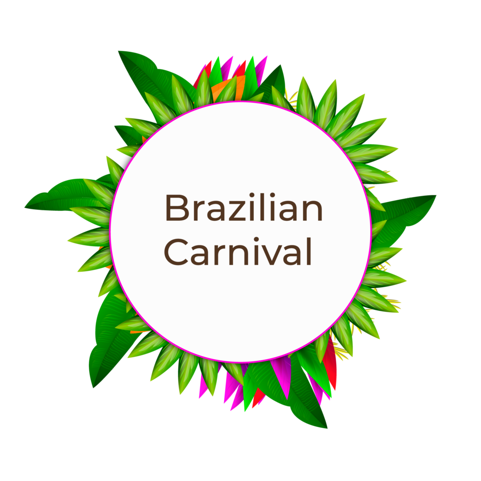 colorful brazilian carnival or mardi gras party banner png