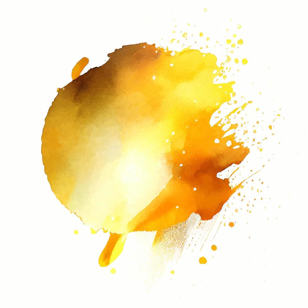 Golden Glitter Paint Splash Isolated vector