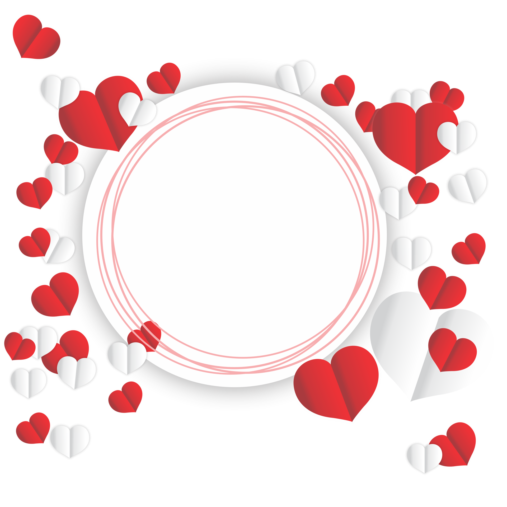 Coeur En Papier Rouge Png Saint Valentin