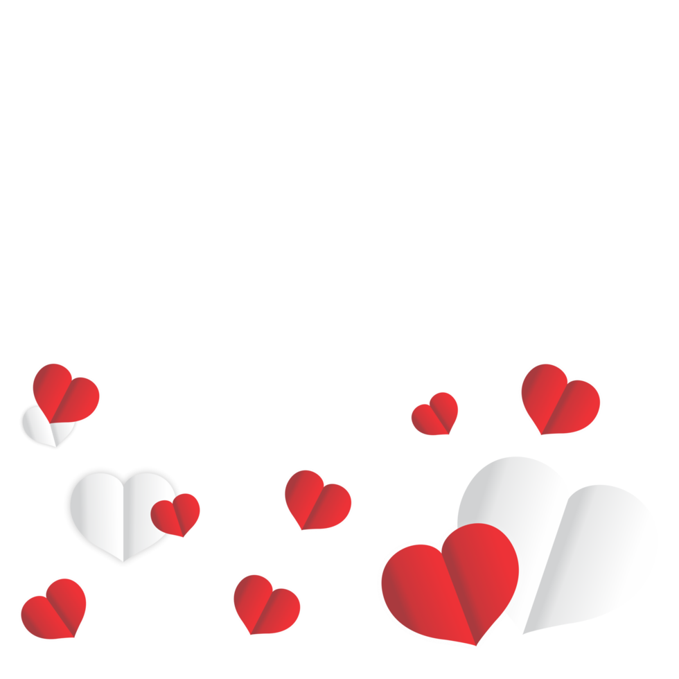 Coeur En Papier Rouge Png Saint Valentin