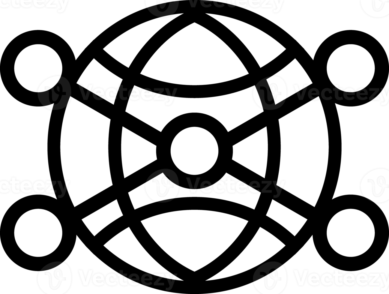 globe network icon 17399267 PNG