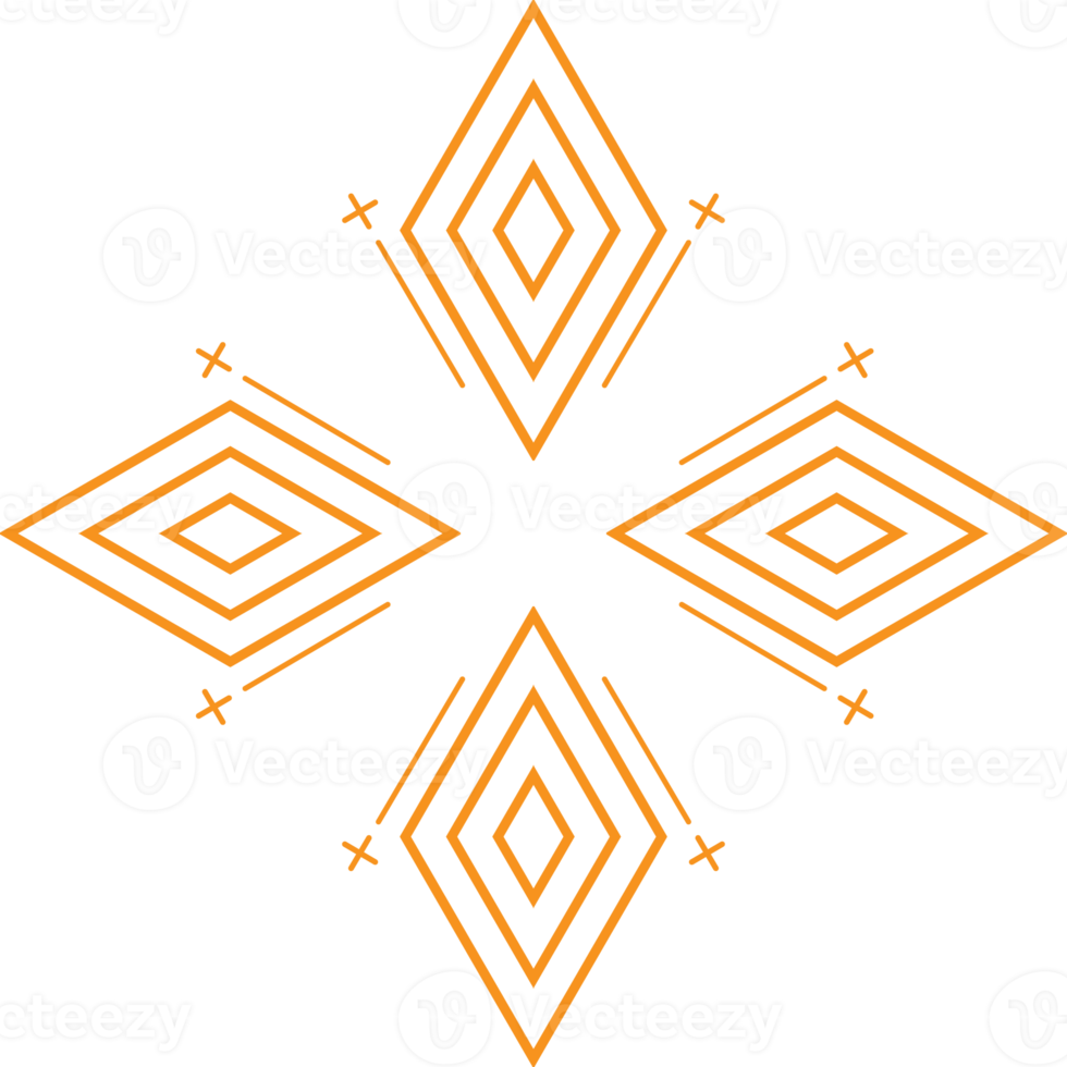 modern geometric hexagonal shape design png