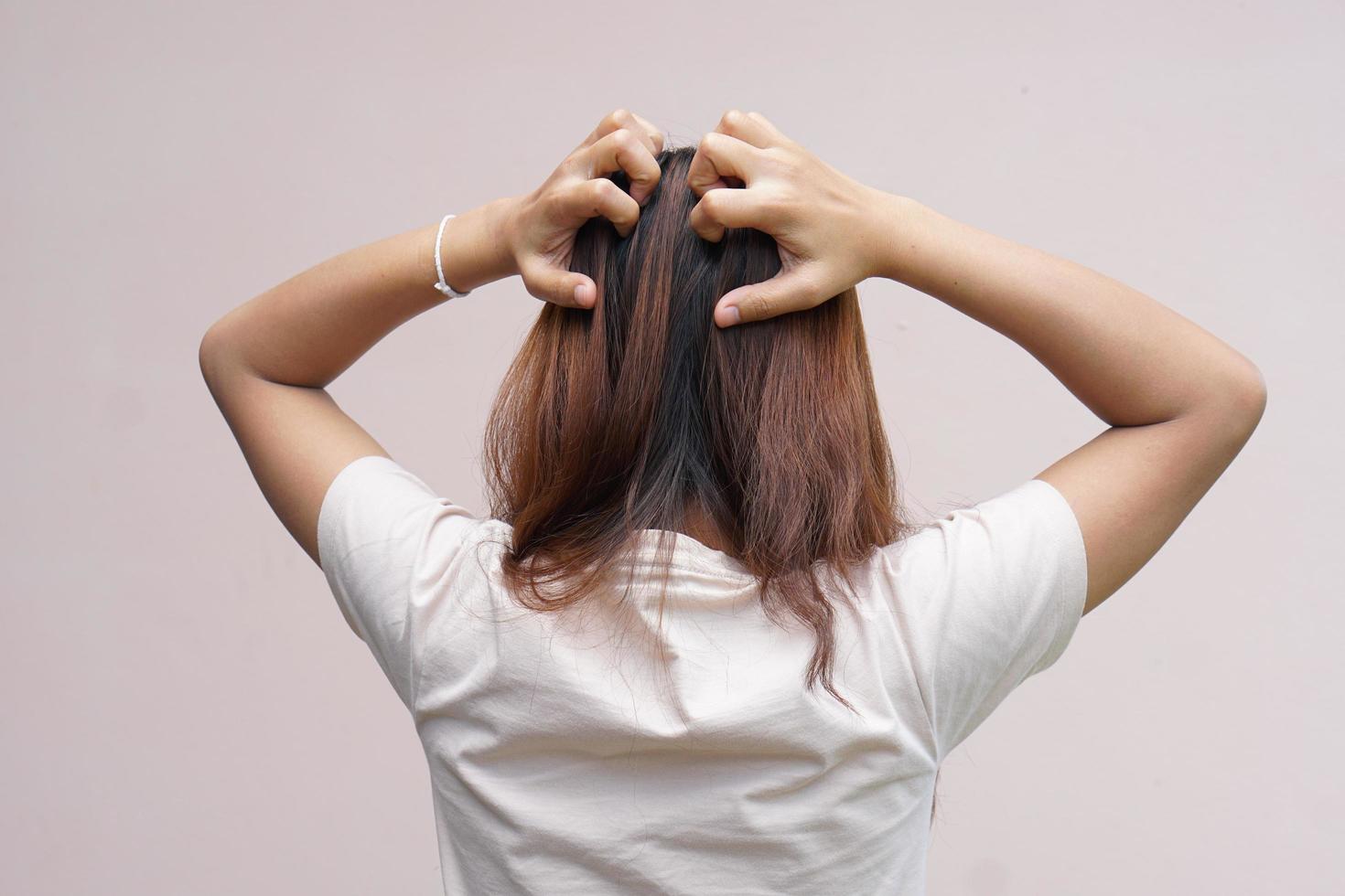 Asian women mark hands in crosses. photo