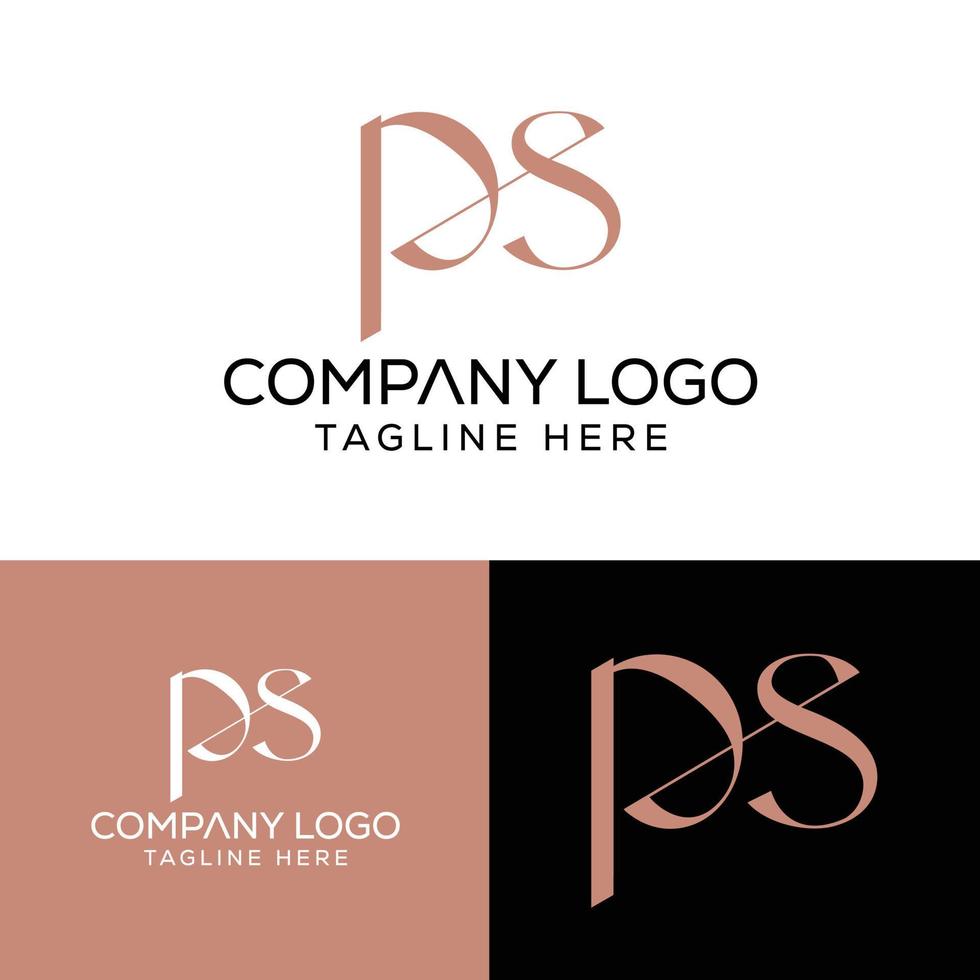 Initial Letter PS Logo Design Monogram Creative Modern Sign Symbol Icon vector