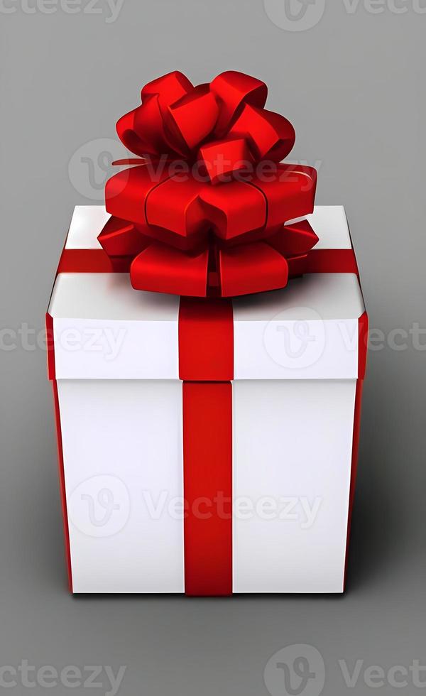 Gift box color, presents for love, valentine event by generative AI, AI Generative photo