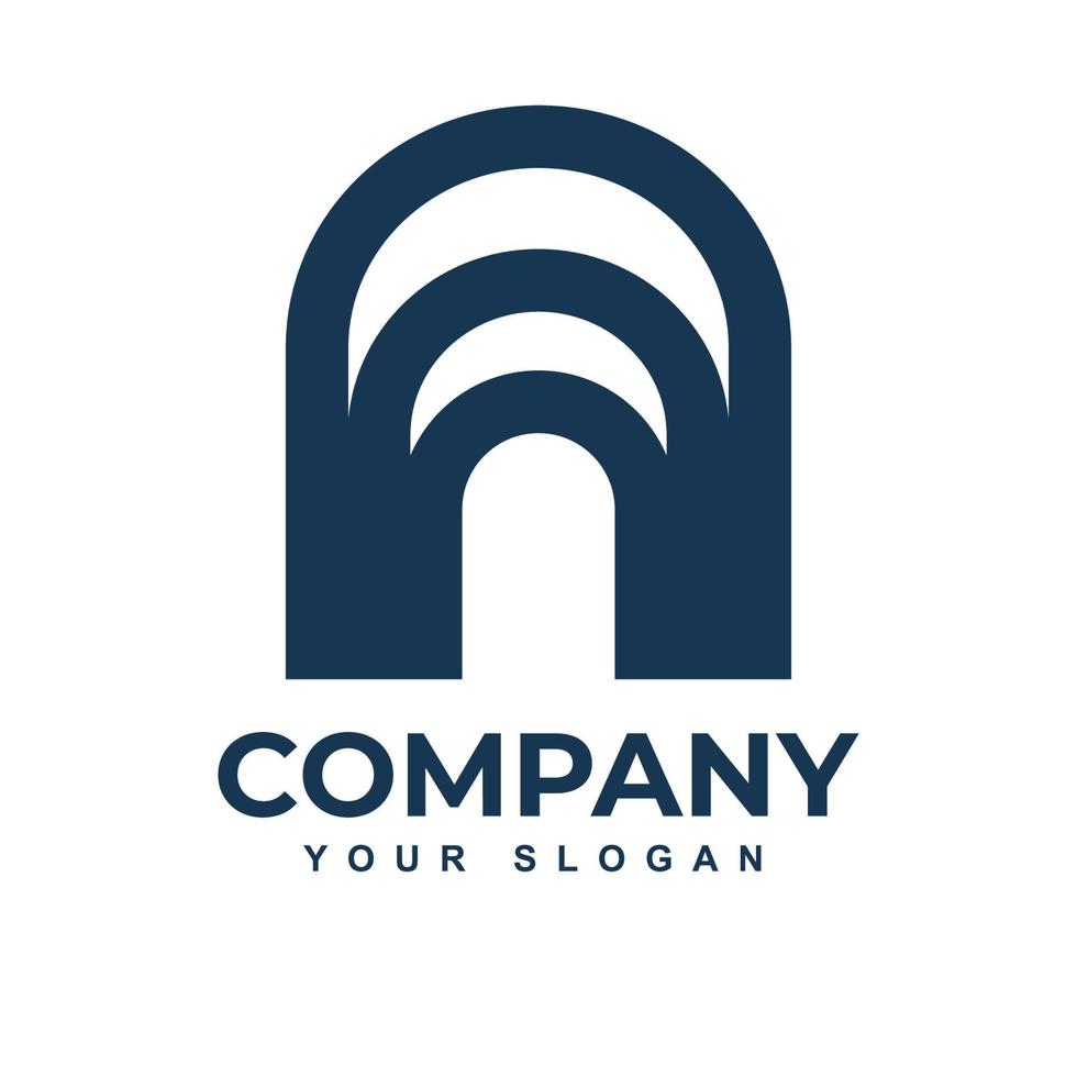 simple N initial technology logo designs template, Technology and Digital Initial logo designs vector
