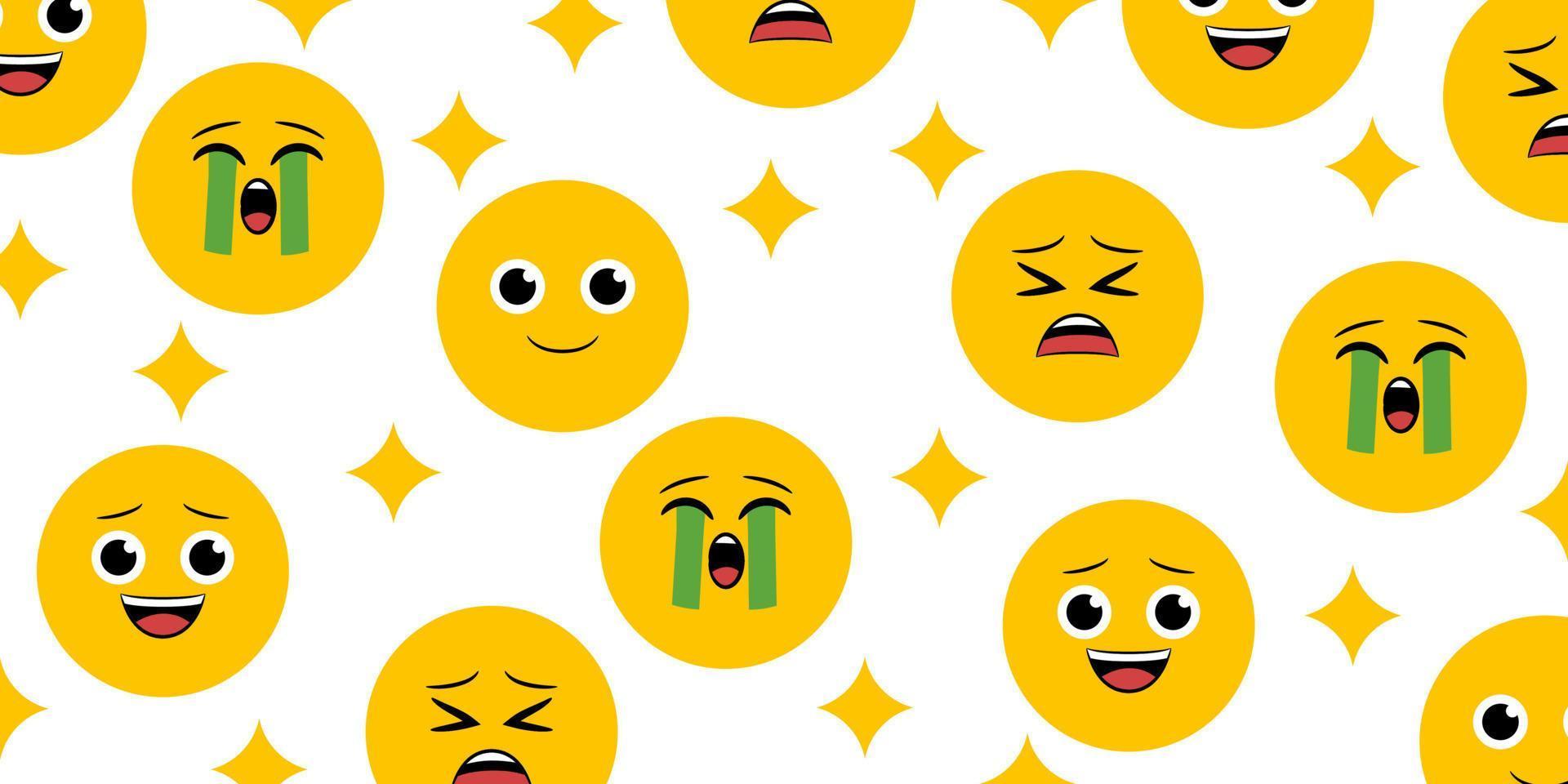 lindos fondos de emoticonos vector