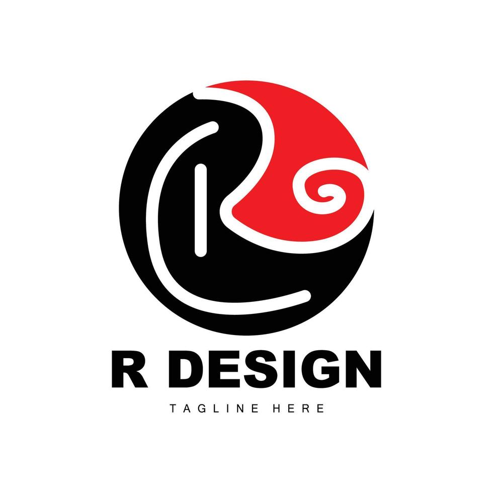 logotipo de letra r, vector alfabético, diseño inicial de logotipo de marca de producto r