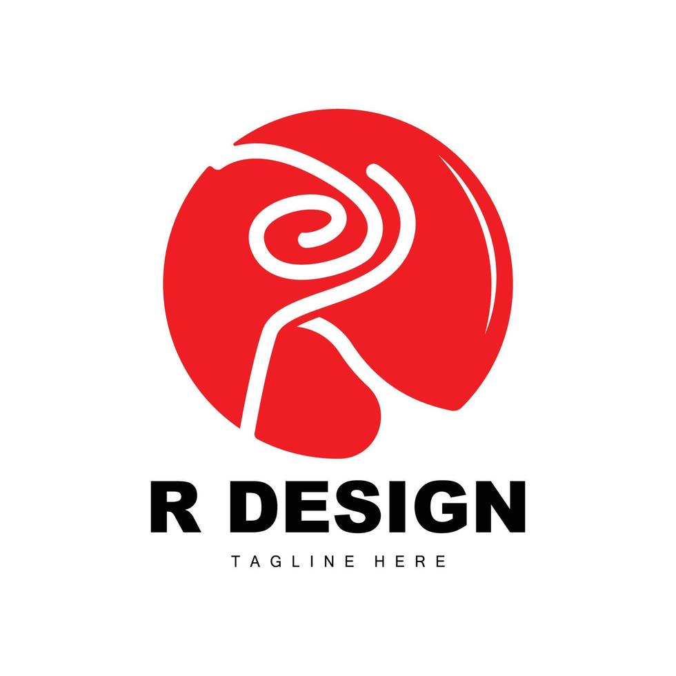 R Letter Logo, Alphabet Vector, Initial R Product Brand Logotype Design vector