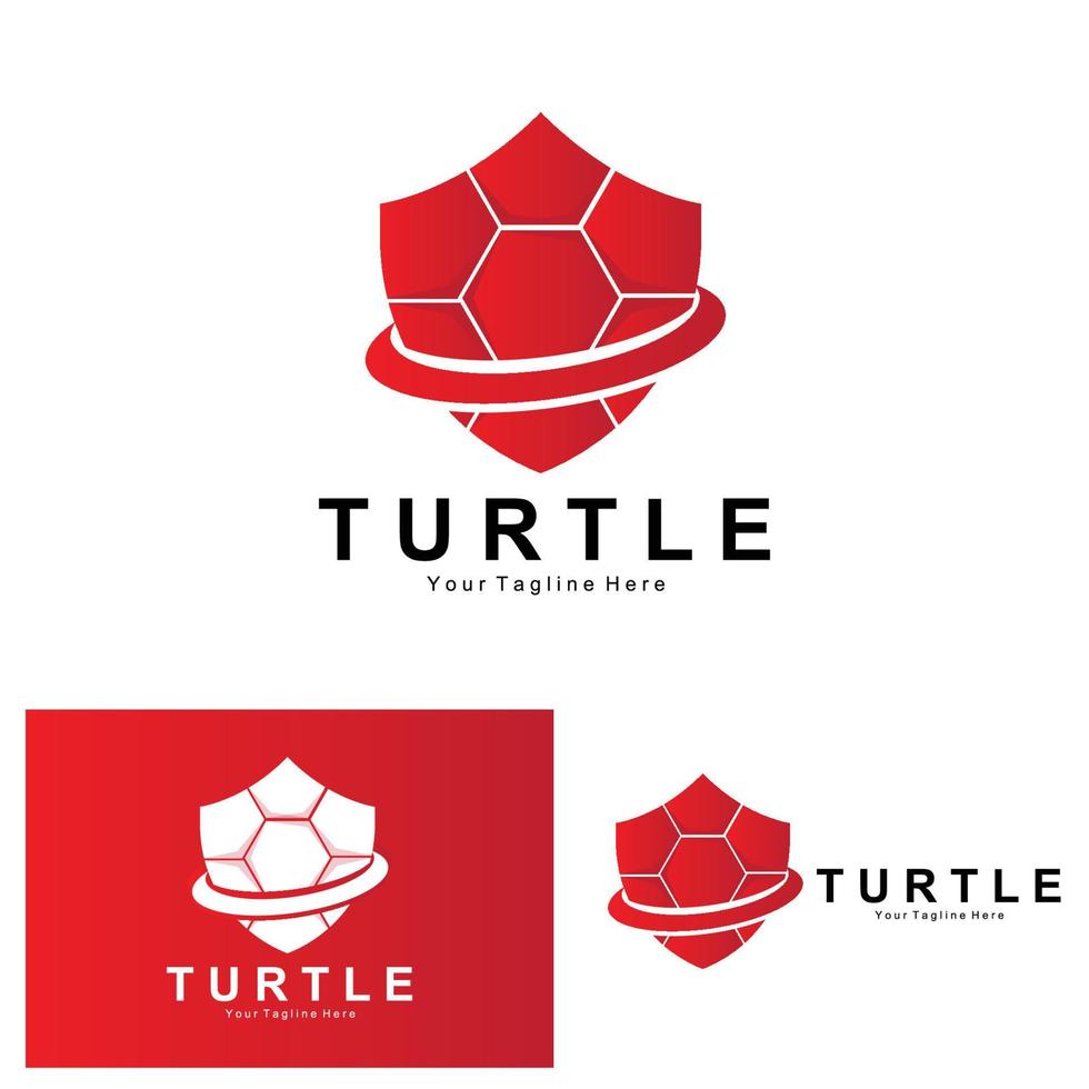 Sea Turtle Logo Design Protected Amphibian Marine Animal Icon Illustration, Vector Brand Corporate Identity