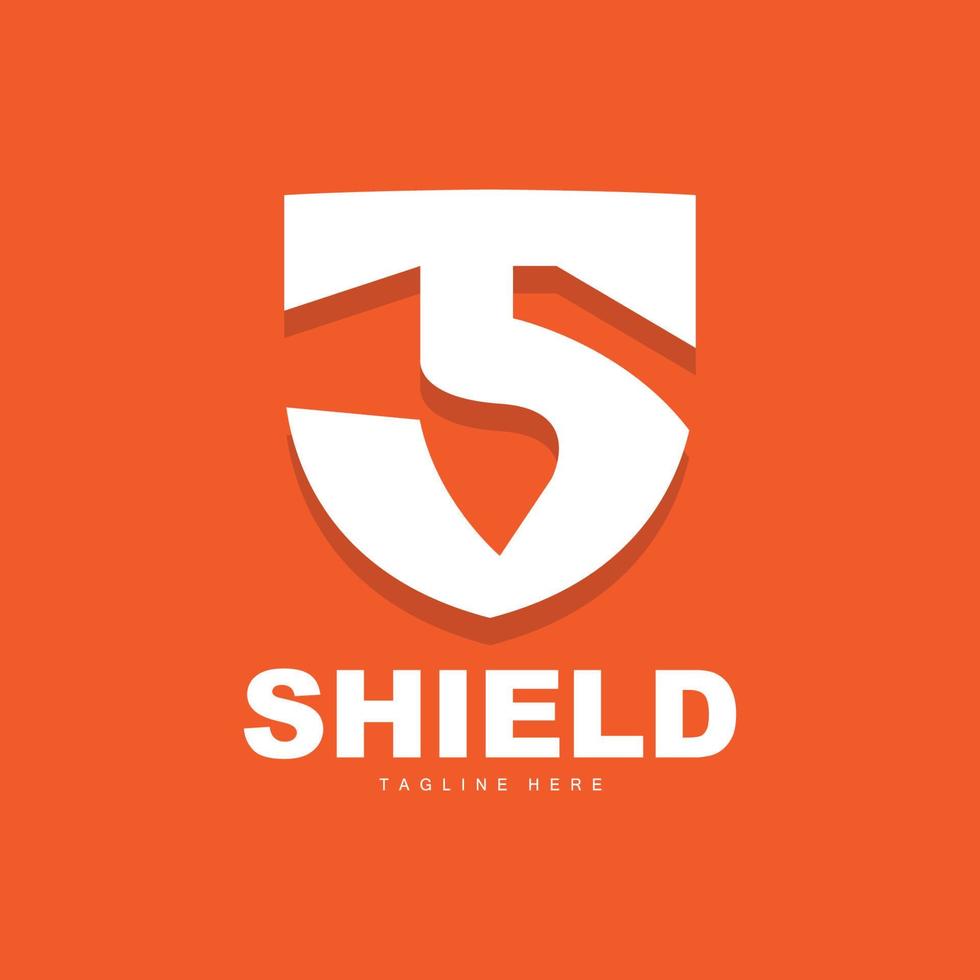 Shield Logo, Antivirus Protection Security Vector, Simple Gaming Logo Shield Design vector