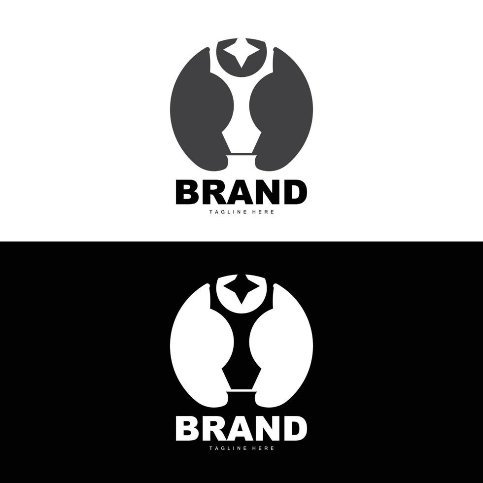 Trophy Logo Design, Award Winner Championship Trophy Vector, Success Brand vector