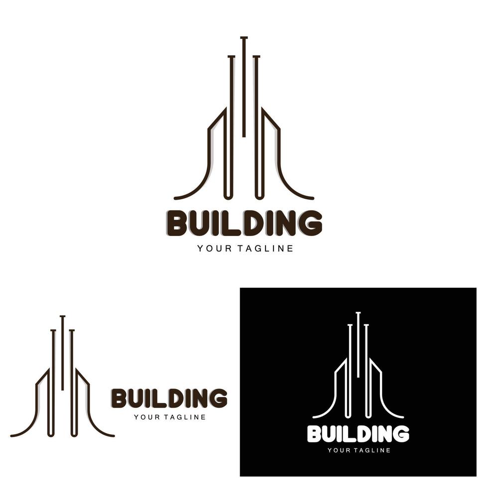 House Logo, Building Furniture Design, Construction Vector, Property Brand Icon, Real Estate, Housing vector