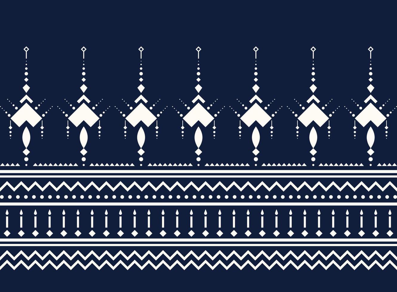 Geometric ethnic oriental pattern background. Pattern design in boho style. Design for texture, wrapping, clothing, batik, fabric, wallpaper and background. Pattern embroidery design. vector