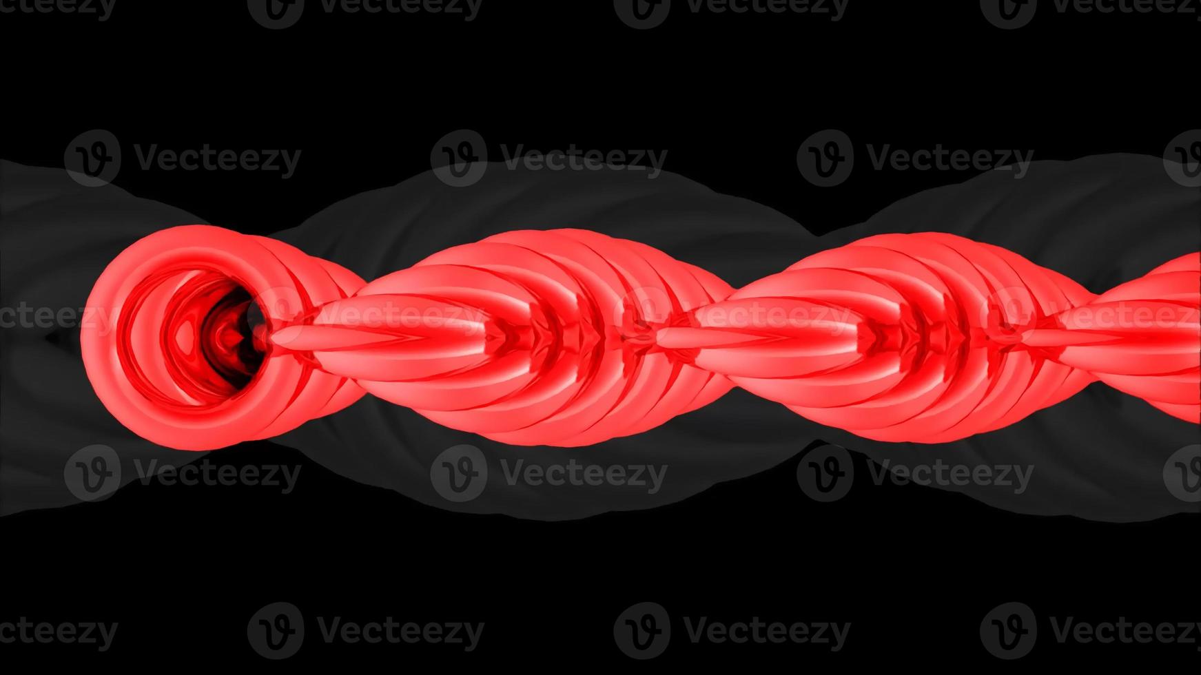3D Rendering Abstract Wire Turning photo