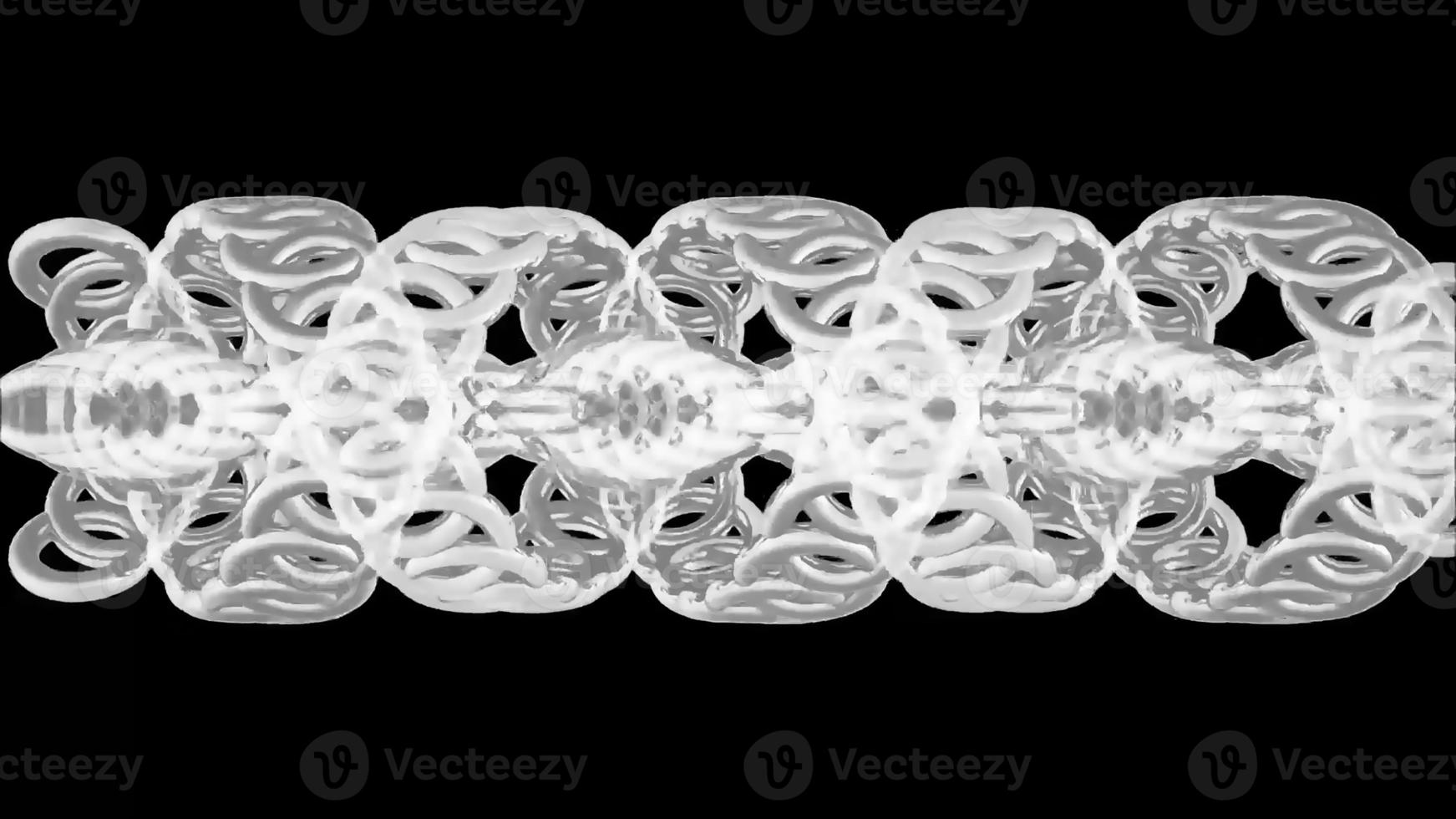 3D Rendering Abstract Wire Turning photo