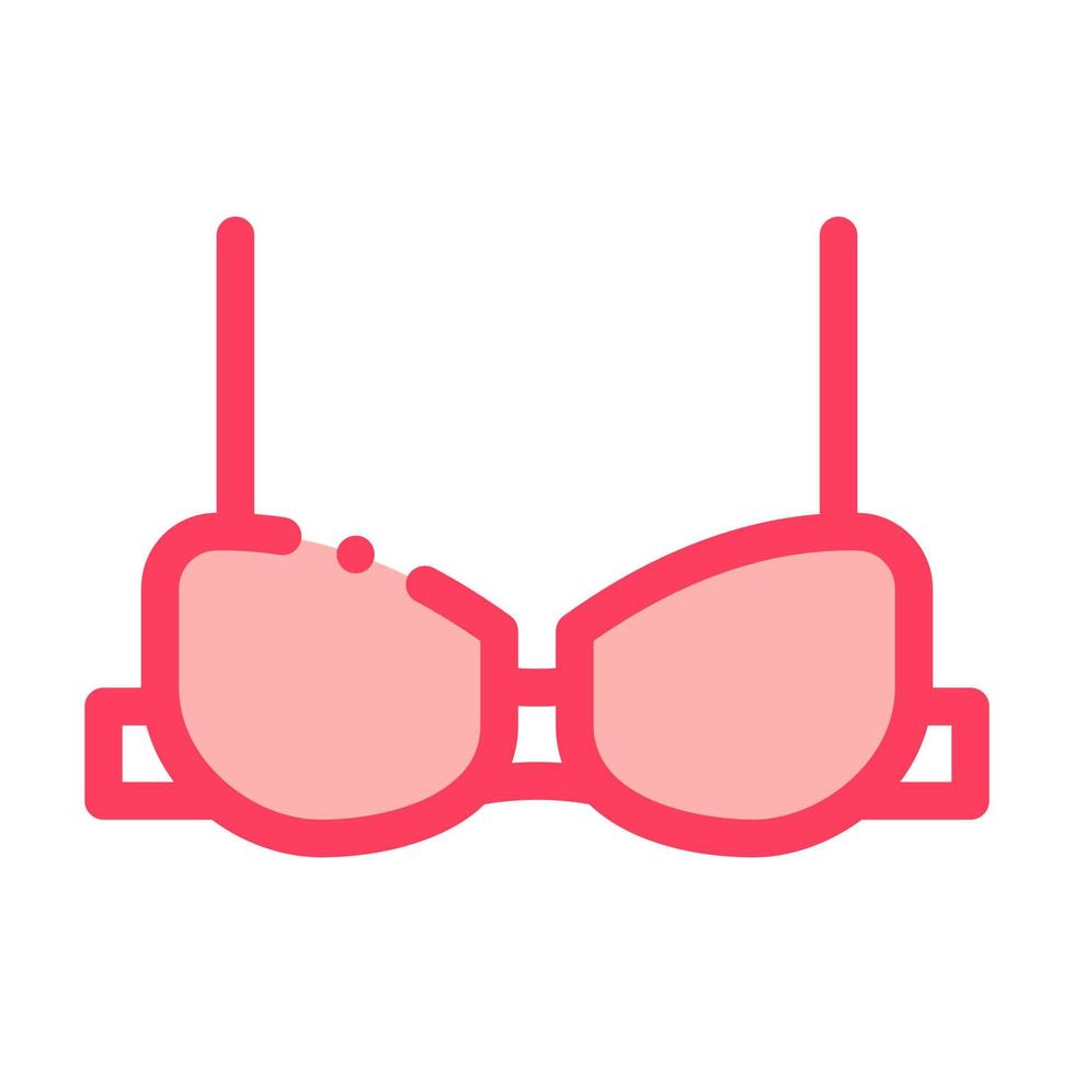 Padded Brassiere Icon Vector Outline Illustration