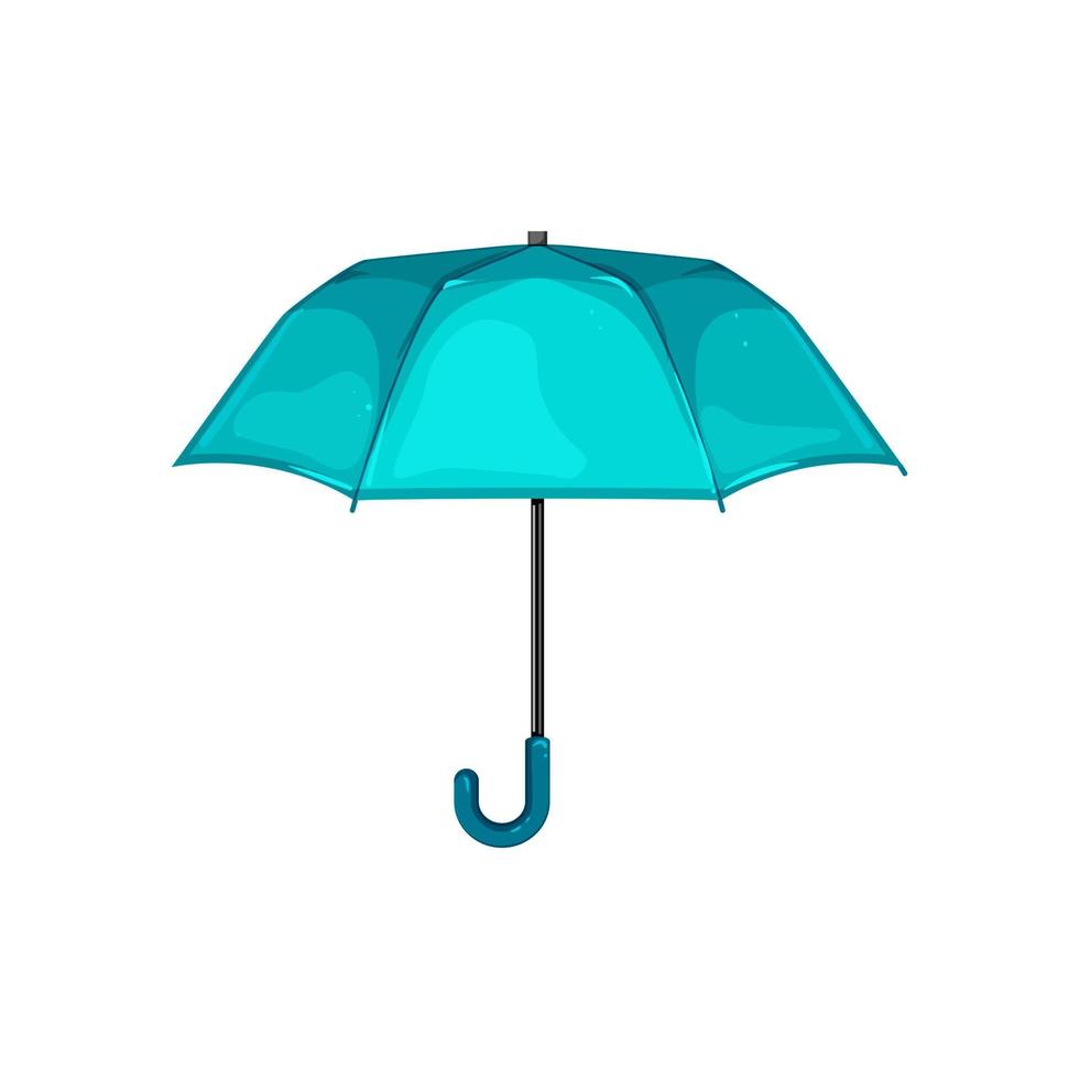 handle umbrella rain cartoon vector illustration