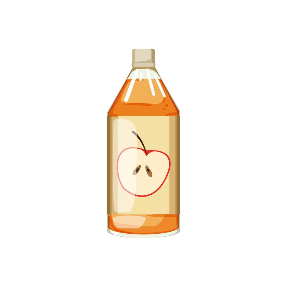cider vinegar bottle cartoon vector illustration