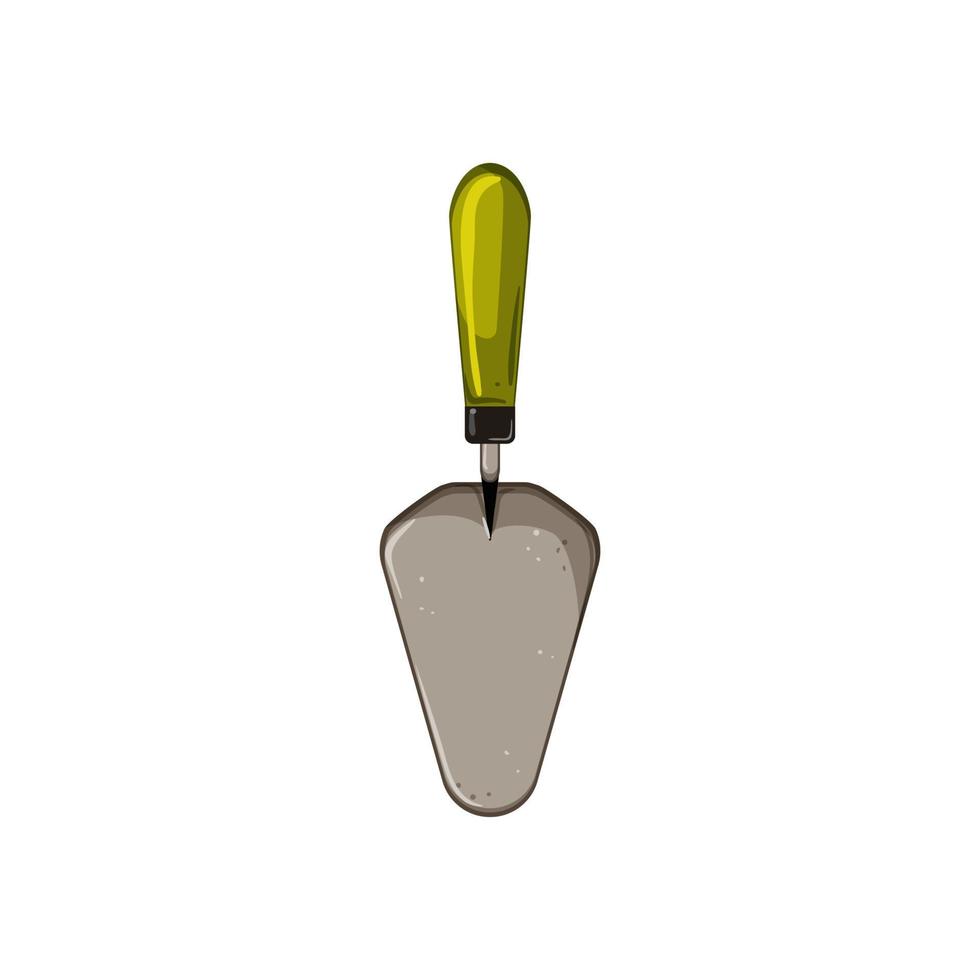 concrete trowel cement cartoon vector illustration