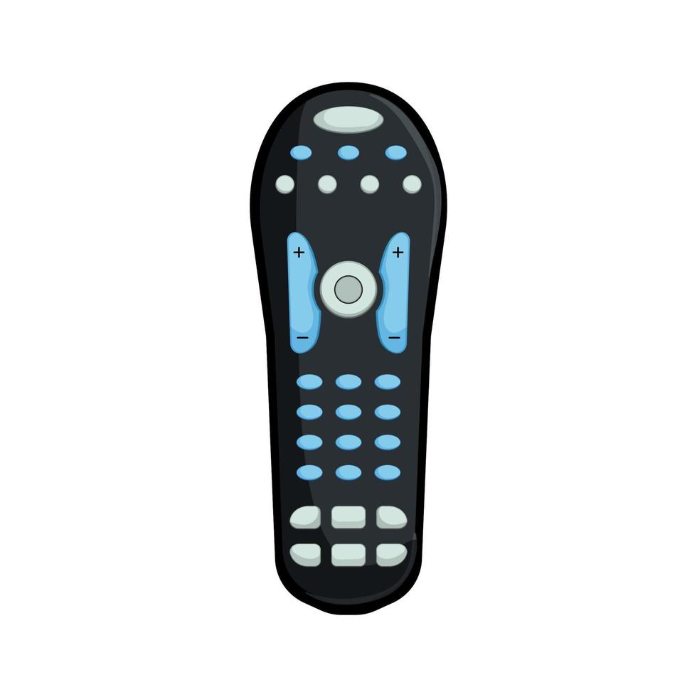 video tv remote cartoon vector illustration