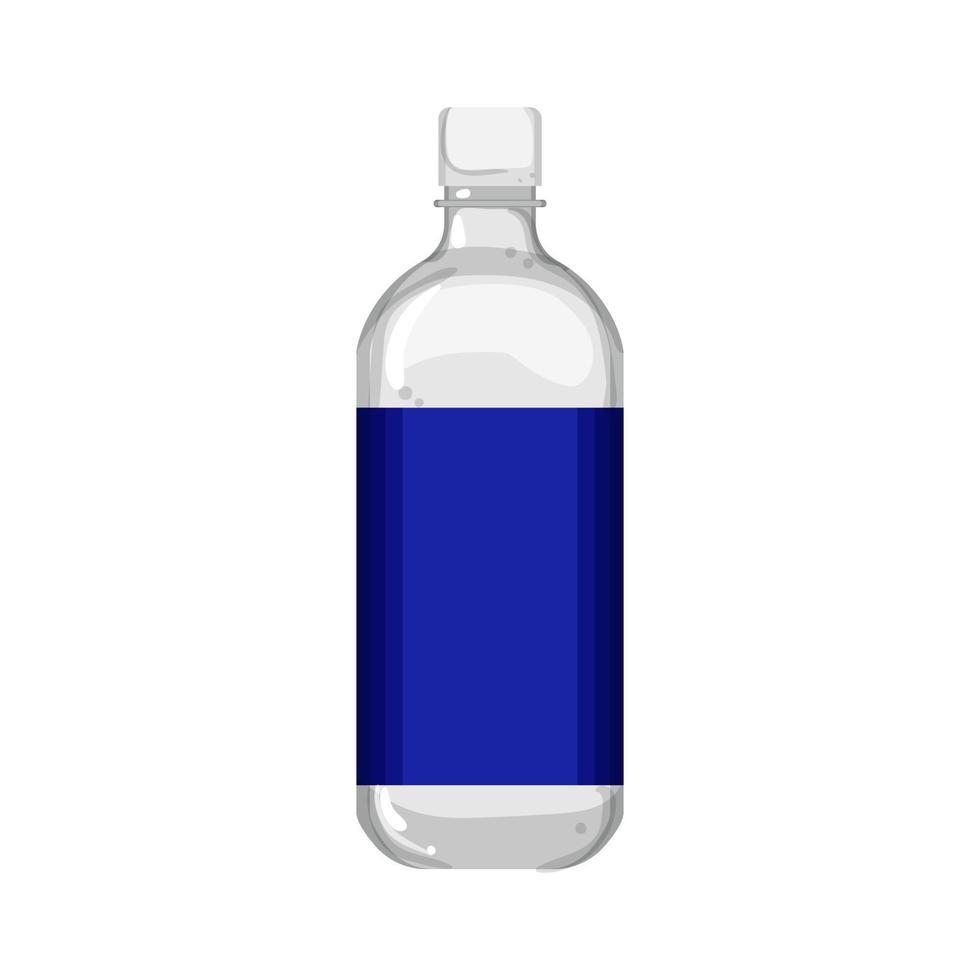 healthy vinegar bottle cartoon vector illustration