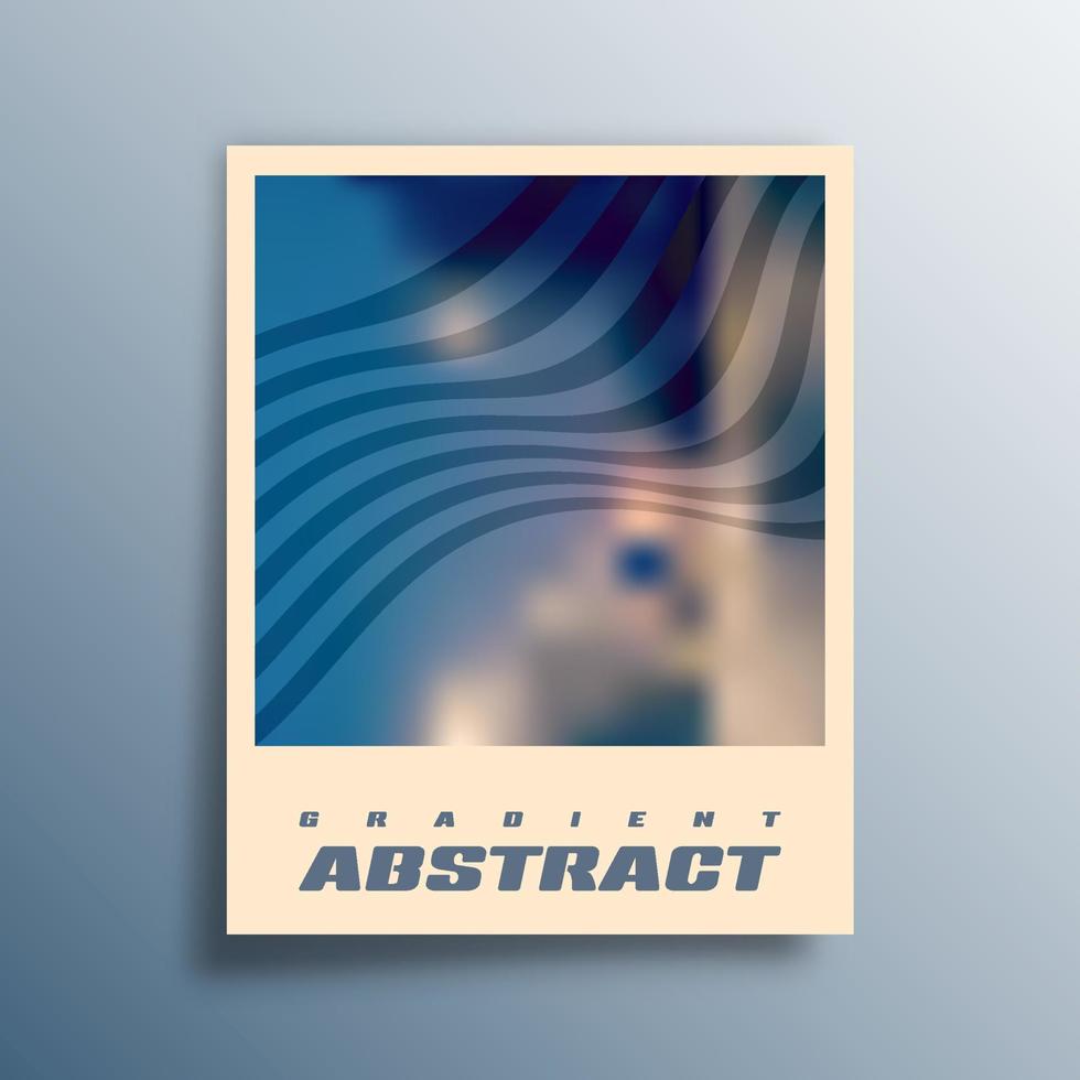 Abstract gradient design for flyers, posters, brochure covers, background, wallpaper, typography, or other printing products. Vector illustration.