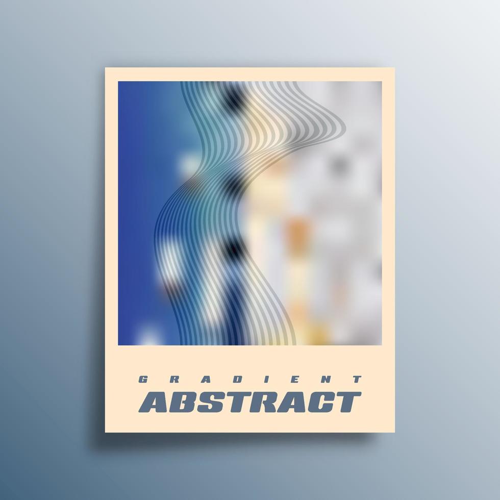 Abstract gradient design for flyers, posters, brochure covers, background, wallpaper, typography, or other printing products. Vector illustration.