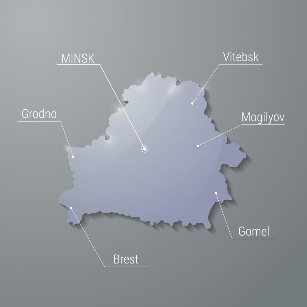 Vector illustration with the image of Belarus, map, infographic