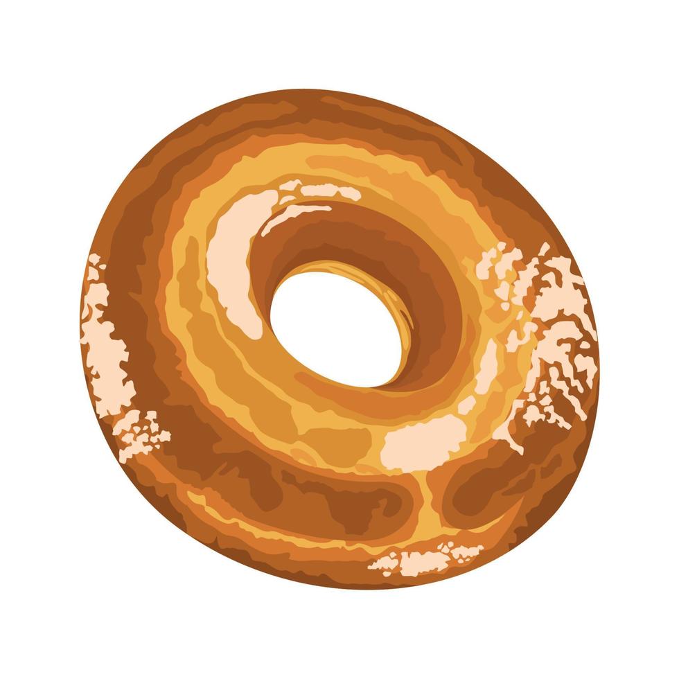 fresh sweet donut vector